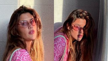 Giulia Costa, filha de Flávia Alessandra, com look rosa transparente - Reprodução/Instagram