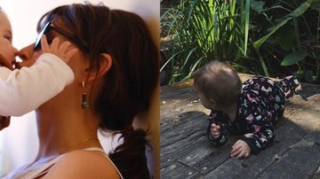 Mônica Benini encanta ao mostrar a filha caçula, Lara, admirando a natureza - Foto/Instagram