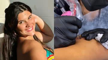 Giulia Costa mostra tatuagem com letra da irmã, Olívia - Reprodução/Instagram