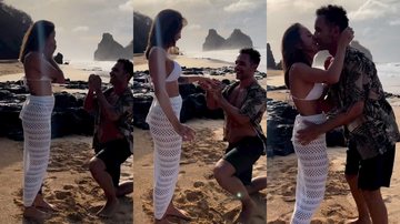 Marco Luque mostra vídeo pedindo Jéssica Correia em casamento - Reprodução/Instagram