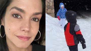 Thais Fersoza se diverte na neve com os filhos - Reprodução/Instagram