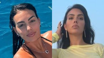 Influenciadora e modelo Georgina Rodriguez, mulher de Cristiano Ronaldo, deixa seguidores apaixonados com look transparente em passeio de barco - Foto: Reprodução / Instagram