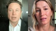 Elon Musk anuncia medidas para ajudar após ver Gisele Bündchen chorando - Reprodução/Instagram/YouTube