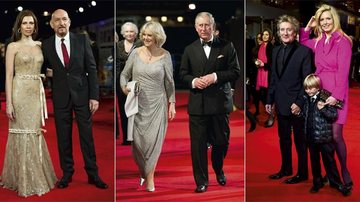 Daniela Lavender e sir Ben Kingsley, Camilla e príncipe Charles, Rod Stewart, Penny Lancaster e Alastair - Reuters