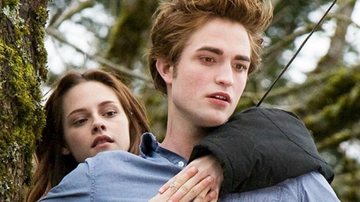 Robert e Kristen durante as gravações do primeiro filme da saga ''Crepúsculo'' - Foto/Reprodução