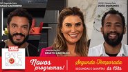 Os chefs Thiago Castanho e João Diamante no Bate Bola na Cozinha com Brueth Carvalho - divulgação