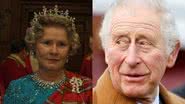 Rei Charles III confirmou que já assistiu série The Crown, que está na 5ª temporada - Foto: Getty Images / reprodução / Netflix