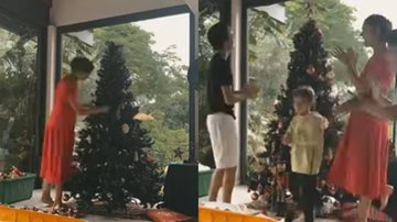 Sophie Charlotte monta árvore de Natal com ajuda do filho e enteados - Reprodução/Instagram