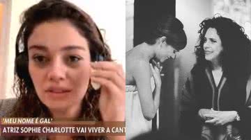Sophie Charlotte chora ao falar sobre Gal Costa no programa 'Encontro' - Reprodução/Globo/Instagram