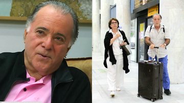 Tony Ramos fala sobre o seu casamento com Lidiane - Foto: Reprodução / Globo; Gabriel Rangel / AgNews