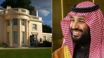Montagem de fotos da casa mais cara de Londres e do príncipe saudita Mohammad bin Salman Al Saud - Montagem: Reprodução | theholme.com/instagram @mohammed_bin_salman_saudi