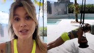 Flávia Alessandra exibe boa forma ao treinar no balanço de casa - Reprodução/Instagram