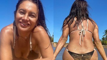 Dira Paes rouba a cena com beleza ao posar na praia - Reprodução/Instagram