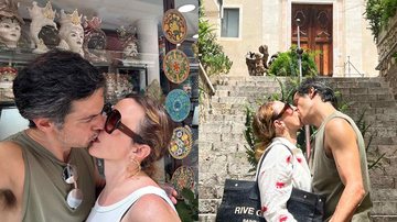 Paula Braun e Mateus Solano trocam beijos apaixonados durante viagem - Reprodução/Instagram