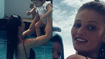 Cintia Dicker curte oi dia na piscina com a filha - Reprodução/Instagram