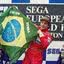 Em 1993, Senna agita a bandeira brasileira ao vencer o Grande Prêmio de Donington Park, na Inglaterra