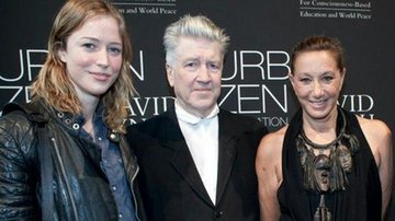 Raquel Zimmermann, David Lynch e Donna Karan - Divulgação/Ford Models