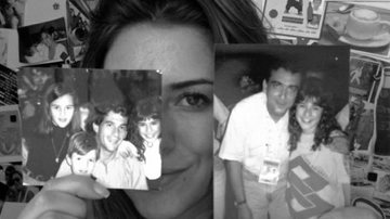 Fernanda Paes Leme relembra a infância: fotos da atriz com Ayrton Senna e Galvão Bueno - Reprodução / Twitter