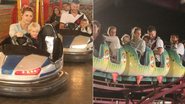 Fernanda Lima e Rodrigo Hilbert levam os filhos ao parque de diversões - Delson Silva / AgNews