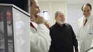 Lula entre Raul Cutait, d. Marisa e Paulo Hoff, antes da primeira sessão de quimio, na segunda, 31. No dia anterior, ele descansa em casa, no ABC, com o neto Pedro. - Ricardo Stuckert