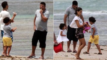 Ronaldo reúne a família em Trancoso, na Bahia - Gabriel Reis e Andre Freitas / AgNews