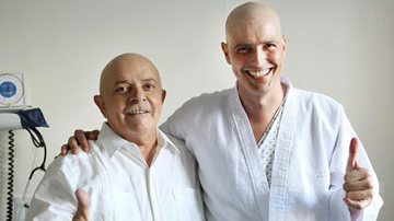 Lula e Reynaldo Gianecchini se encontram em hospital - Ricardo Stuckert/Instituto Lula