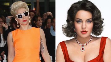 Lady Gaga e Lindsay Lohan caracterizada como Elizabeth Taylor - Getty Images / Splash News