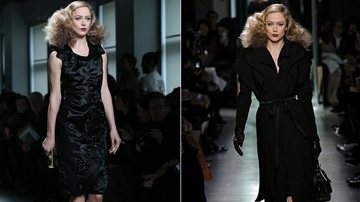 Raquel Zimmermann na Semana de Moda de Milão - Getty Images; Divulgação