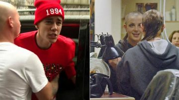 Justin Bieber em 2013; Britney Spears em 2007 - GrosbyGroup