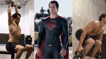 Henry Cavill exibe o treino pesado que aderiu para se transformar no Superman - Fotomontagem