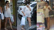 Na reta final da gravidez, Vanessa Giácomo exibe barrigão em tarde de compras - Foto-montagem/ Agnews
