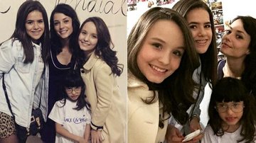 Maisa Silva, Larissa Manoela e Rosanne Mulholland realizam sonho de fã - Instagram/Reprodução