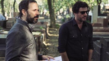 Rodrigo Lombardi e o diretor, Paulo Sacramento - Divulgação