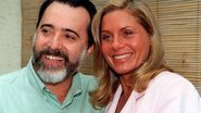 Vera Fisher e Tony Ramos durante os bastidores de 'Laços de Família', em 2000 - Foto/Divulgação Globo