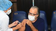Tony Ramos recebe segunda dose da vacina contra Covid-19 - Fabricio Pioyani e Alexsandro Mendonça/AgNews