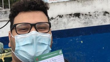 Ex-BBB Victor Hugo é vacinado contra Covid-19 - Reprodução/Instagram